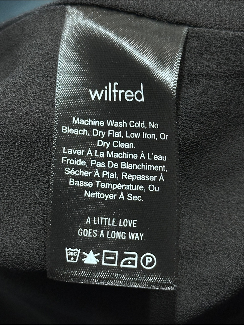 Black Floral Wrap Dress Size M Pleated - Aritzia Wilfred New With Tags - Picture 12 of 12